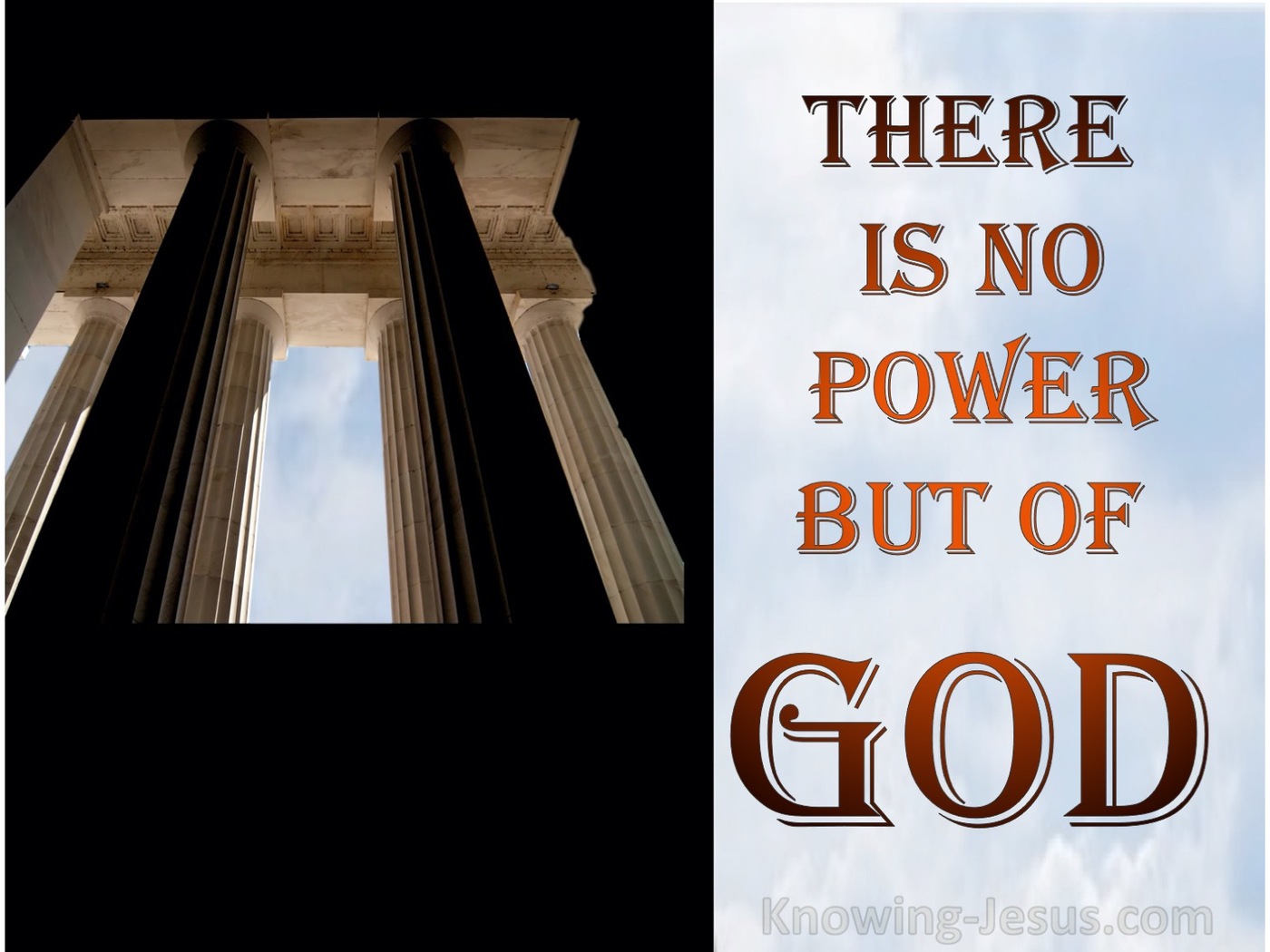 Romans 13:1 There Is No Power But Of God (blue)